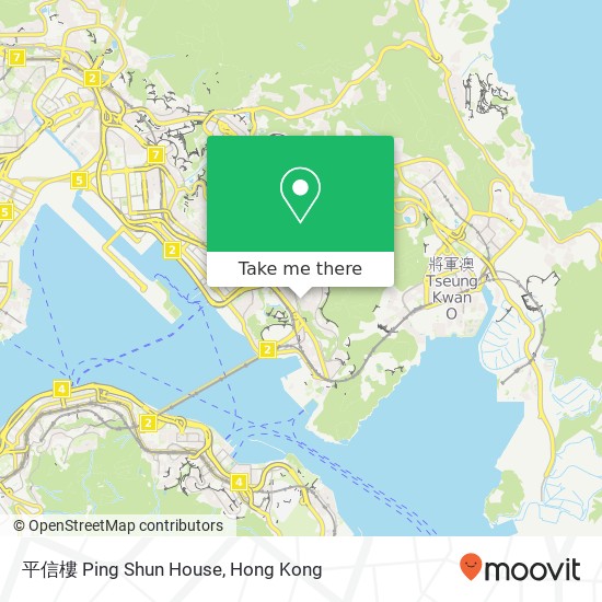 平信樓 Ping Shun House map