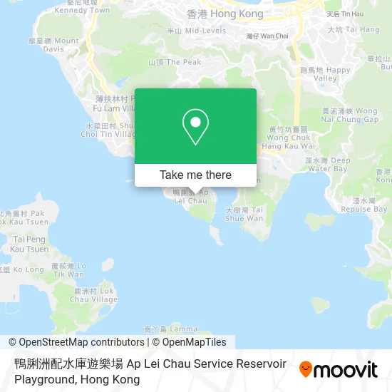鴨脷洲配水庫遊樂場 Ap Lei Chau Service Reservoir Playground map