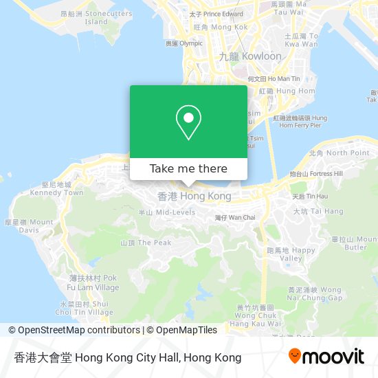 香港大會堂 Hong Kong City Hall map