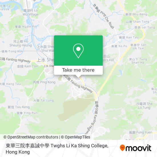 東華三院李嘉誠中學 Twghs Li Ka Shing College地圖