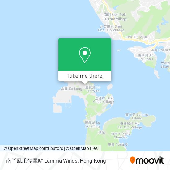 南丫風采發電站 Lamma Winds map