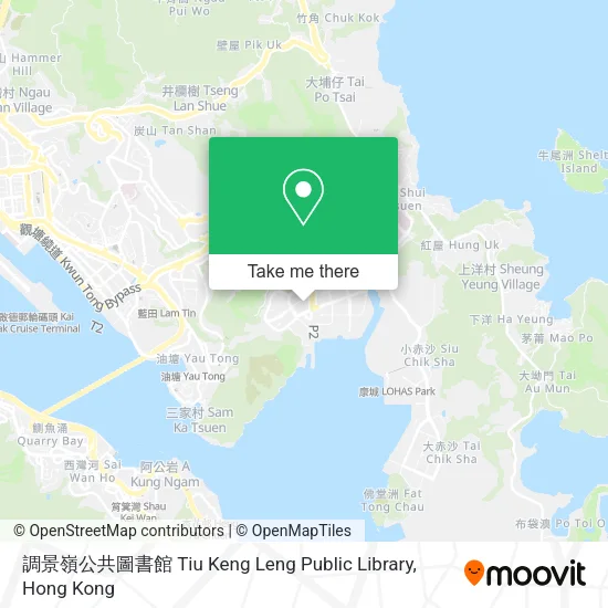 調景嶺公共圖書館 Tiu Keng Leng Public Library地圖