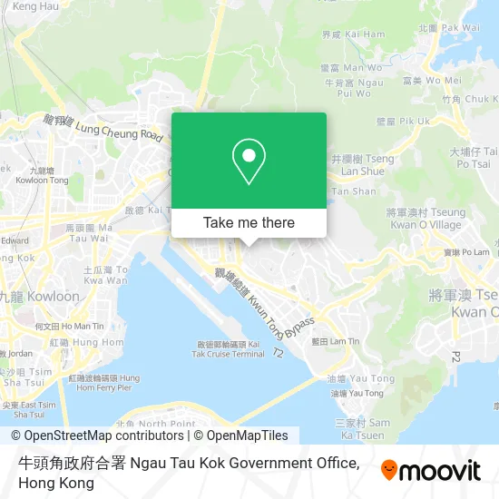 牛頭角政府合署 Ngau Tau Kok Government Office map