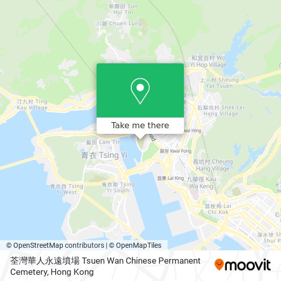 荃灣華人永遠墳場 Tsuen Wan Chinese Permanent Cemetery map