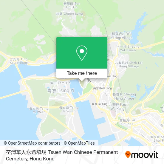 荃灣華人永遠墳場 Tsuen Wan Chinese Permanent Cemetery map