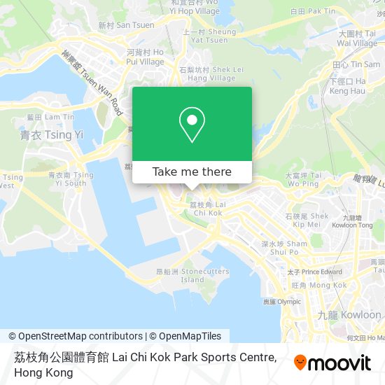 荔枝角公園體育館 Lai Chi Kok Park Sports Centre map