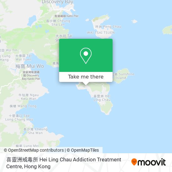喜靈洲戒毒所 Hei Ling Chau Addiction Treatment Centre map