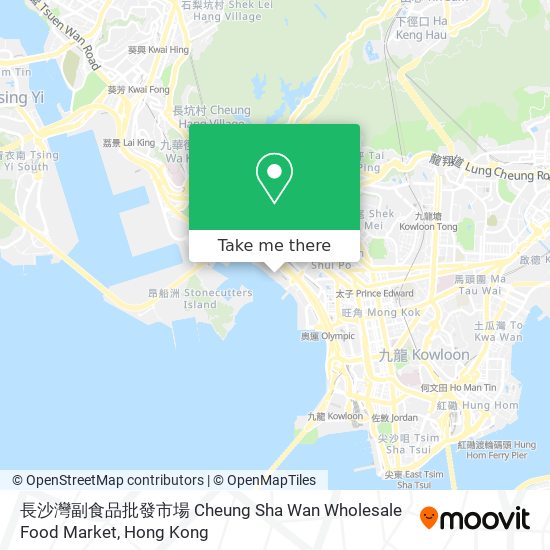 長沙灣副食品批發市場 Cheung Sha Wan Wholesale Food Market map