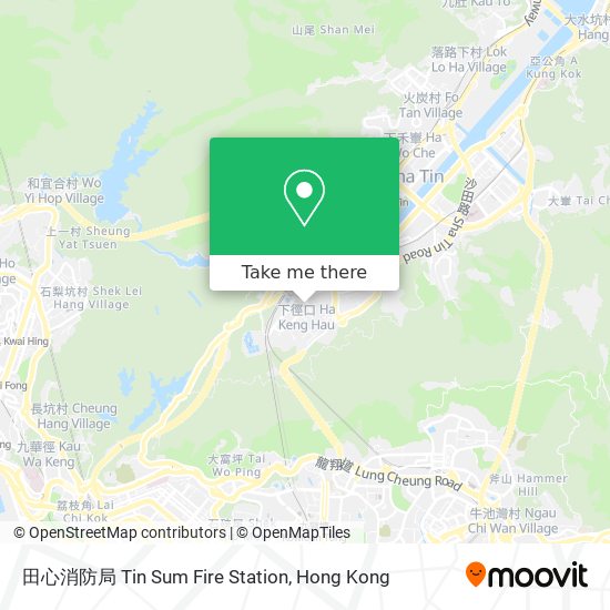 田心消防局 Tin Sum Fire Station map