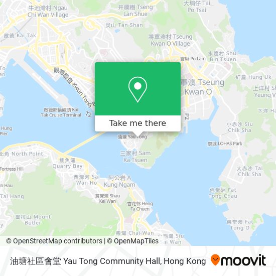 油塘社區會堂 Yau Tong Community Hall map