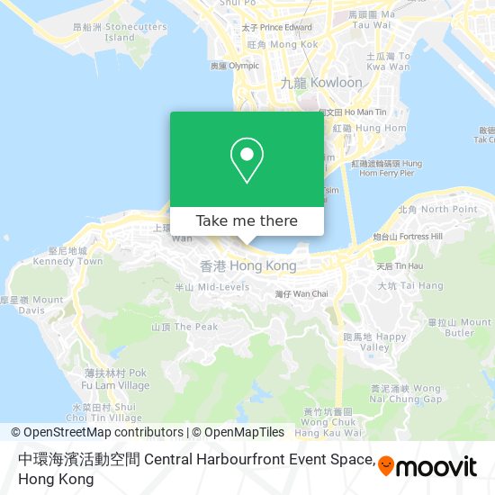 中環海濱活動空間 Central Harbourfront Event Space map