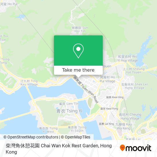 柴灣角休憩花園 Chai Wan Kok Rest Garden map