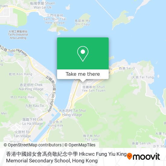 香港中國婦女會馮堯敬紀念中學 Hkcwc Fung Yiu King Memorial Secondary School map