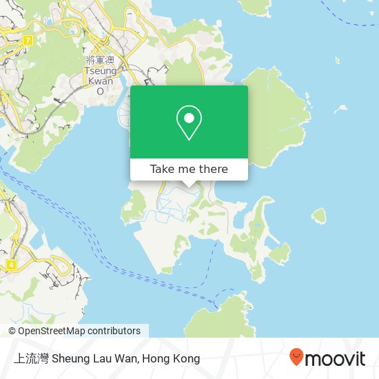 上流灣 Sheung Lau Wan map