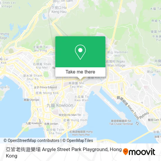 亞皆老街遊樂場 Argyle Street Park Playground map
