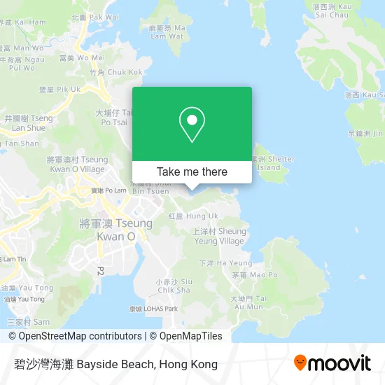 碧沙灣海灘 Bayside Beach map