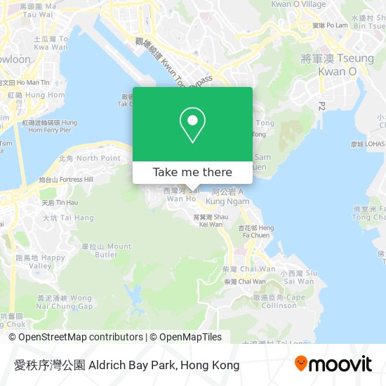 愛秩序灣公園 Aldrich Bay Park map