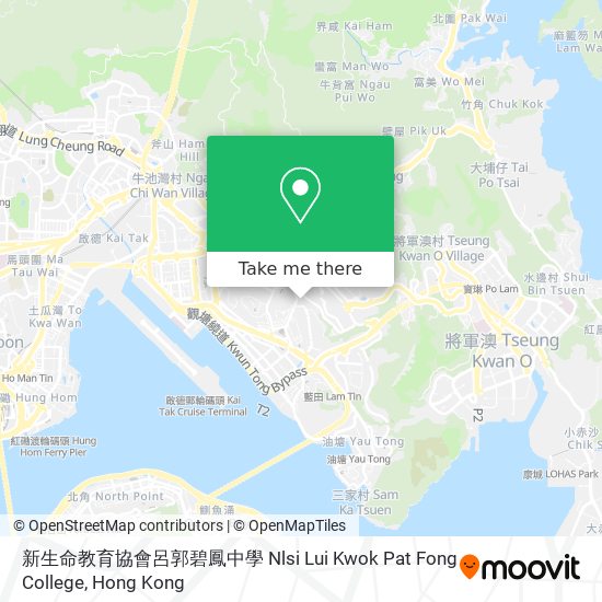 新生命教育協會呂郭碧鳳中學 Nlsi Lui Kwok Pat Fong College map