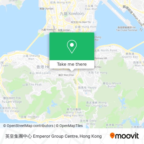 英皇集團中心 Emperor Group Centre map