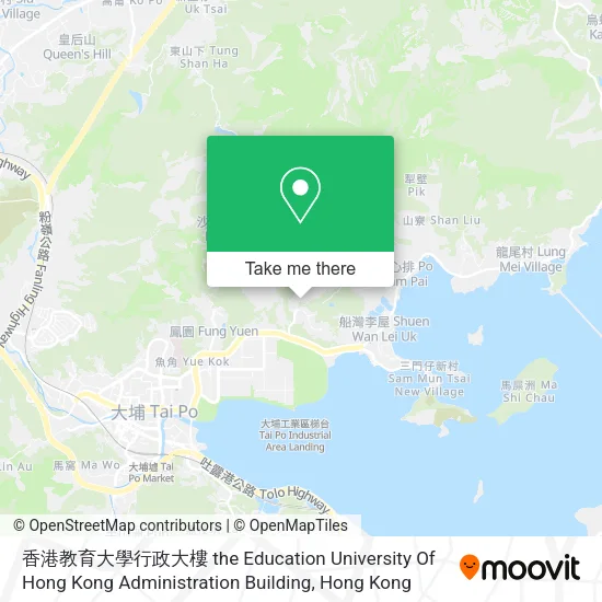 香港教育大學行政大樓 the Education University Of Hong Kong Administration Building map