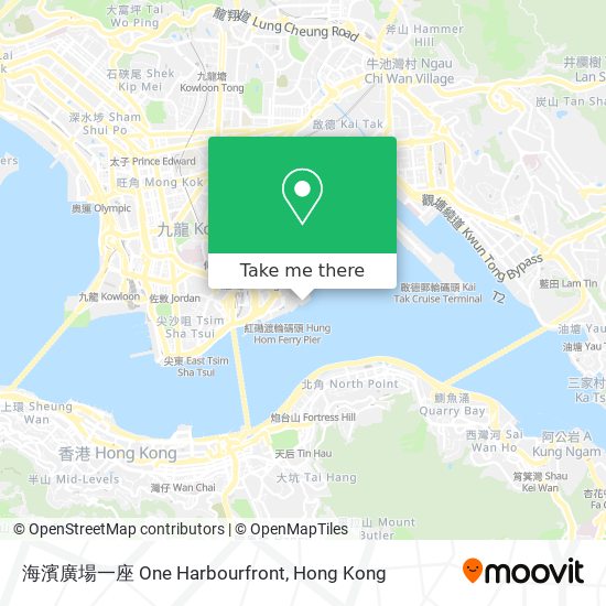 海濱廣場一座 One Harbourfront map