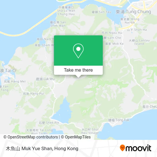 木魚山 Muk Yue Shan map