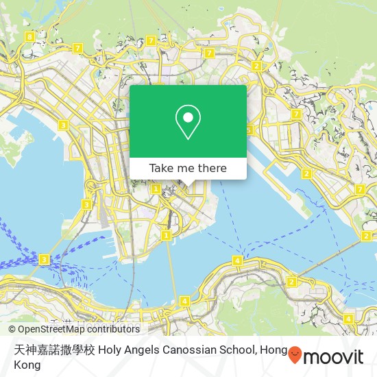 天神嘉諾撒學校 Holy Angels Canossian School map