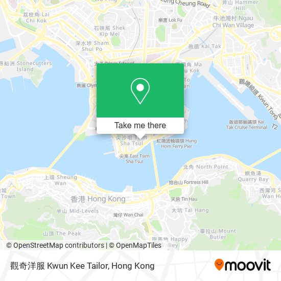 觀奇洋服 Kwun Kee Tailor map