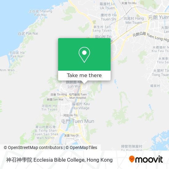 神召神學院 Ecclesia Bible College map