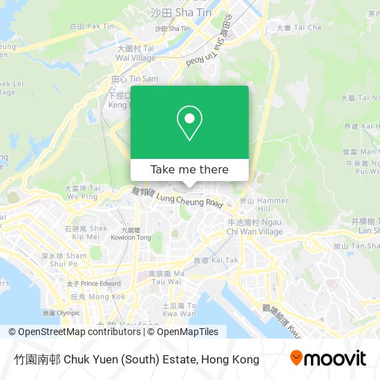 竹園南邨 Chuk Yuen (South) Estate map