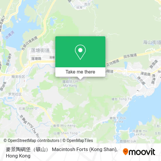 麥景陶碉堡（礦山） Macintosh Forts (Kong Shan) map