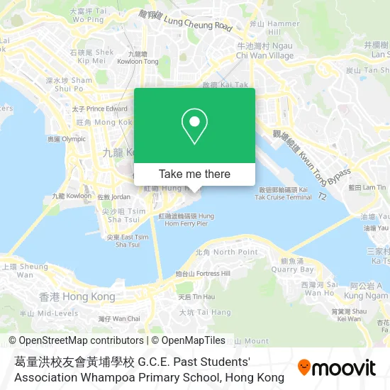 葛量洪校友會黃埔學校 G.C.E. Past Students' Association Whampoa Primary School地圖