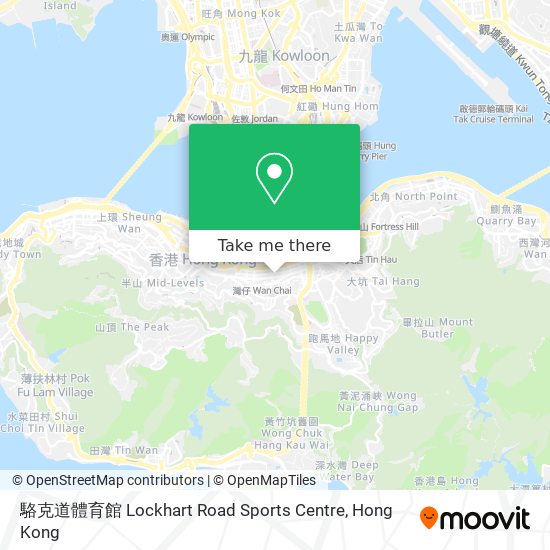 駱克道體育館 Lockhart Road Sports Centre map