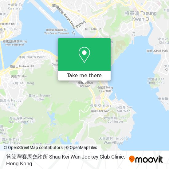 筲箕灣賽馬會診所 Shau Kei Wan Jockey Club Clinic map