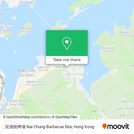 泥涌燒烤場 Nai Chung Barbecue Site map