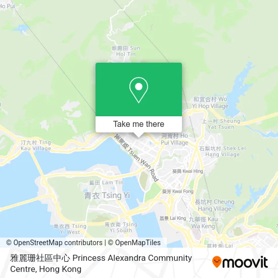 雅麗珊社區中心 Princess Alexandra Community Centre地圖