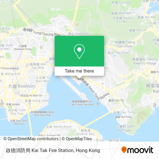 啟德消防局 Kai Tak Fire Station map