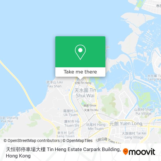 天恒邨停車場大樓 Tin Heng Estate Carpark Building map