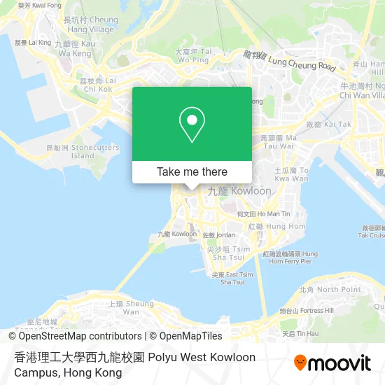 香港理工大學西九龍校園 Polyu West Kowloon Campus map