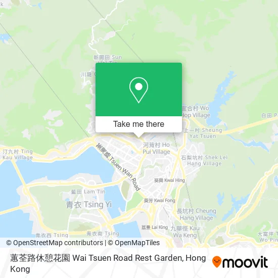 蕙荃路休憩花園 Wai Tsuen Road Rest Garden地圖