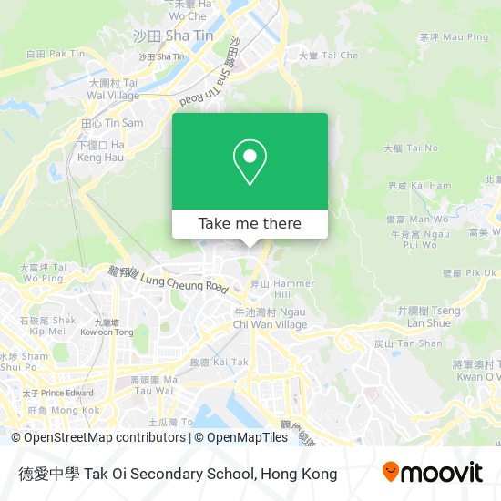 德愛中學 Tak Oi Secondary School map