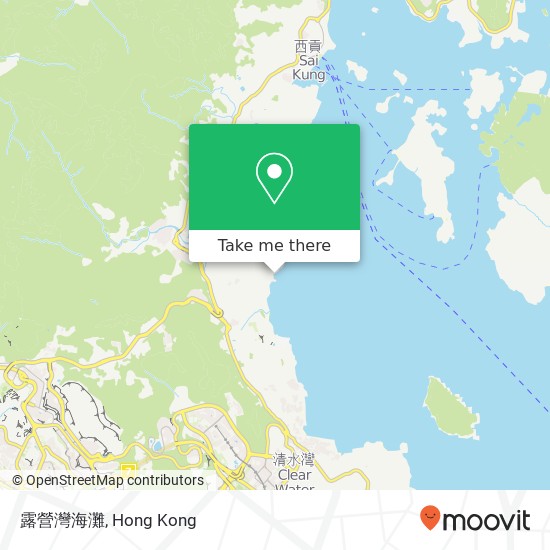 露營灣海灘 map