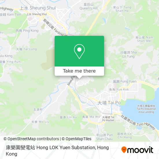 康樂園變電站 Hong LOK Yuen Substation map
