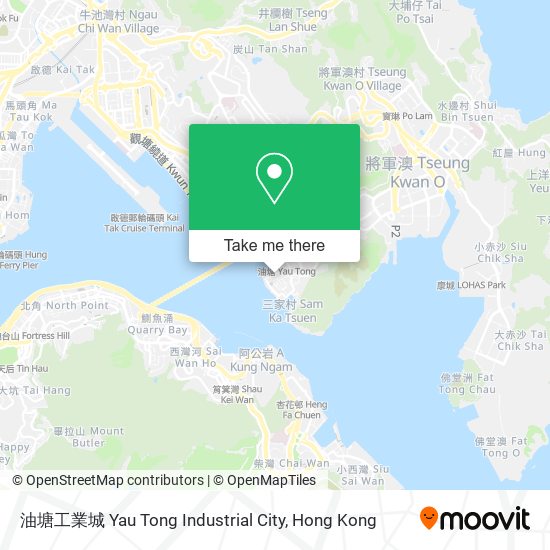 油塘工業城 Yau Tong Industrial City map