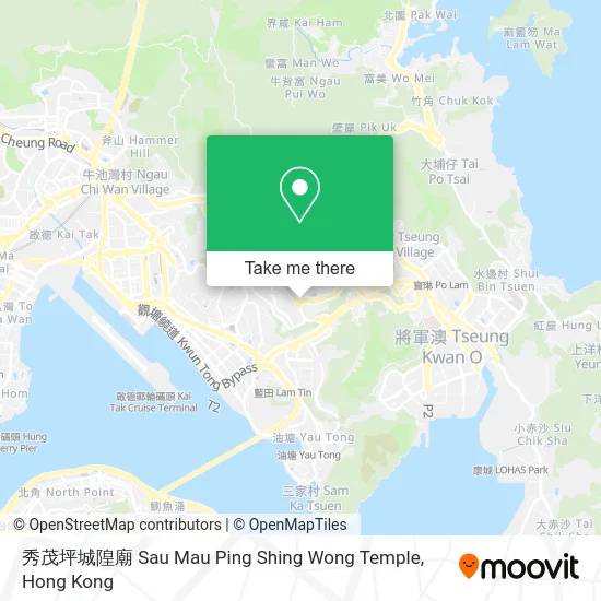 秀茂坪城隍廟 Sau Mau Ping Shing Wong Temple map