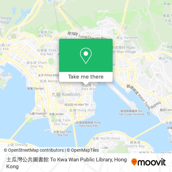 土瓜灣公共圖書館 To Kwa Wan Public Library map