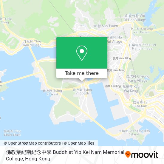 佛教葉紀南紀念中學 Buddhist Yip Kei Nam Memorial College map