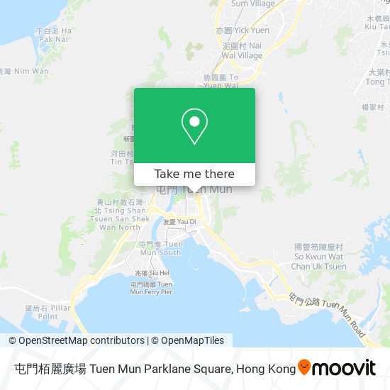 屯門栢麗廣場 Tuen Mun Parklane Square map