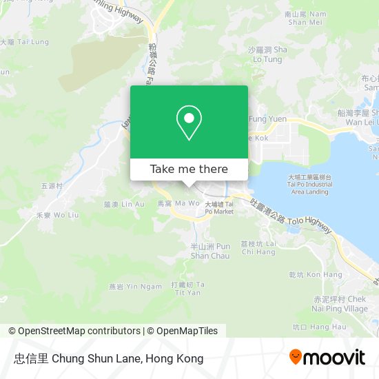 忠信里 Chung Shun Lane map