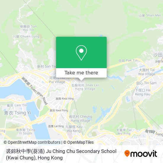 裘錦秋中學(葵涌) Ju Ching Chu Secondary School (Kwai Chung) map